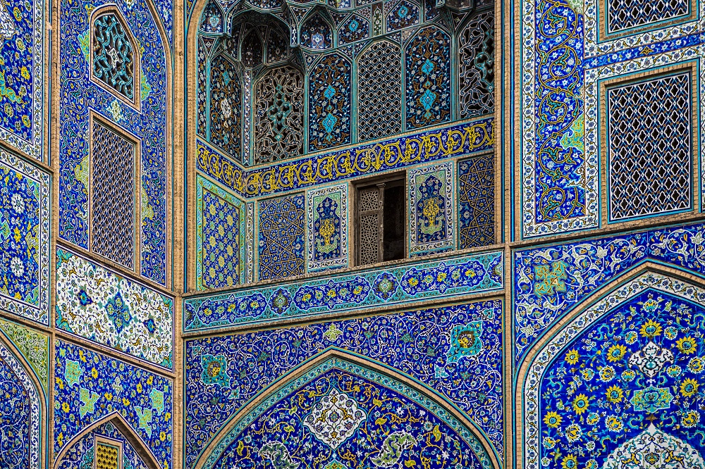 Típicos mosaicos en la arquitectura Iraní