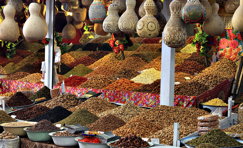 El Bazaar de Kashgar, con ilimitadas opciones para el paladar.